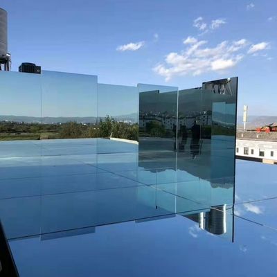 24x36 50x70 60 X 40 Curved Mirror Glass Sheet Blue Reflection Double Sided