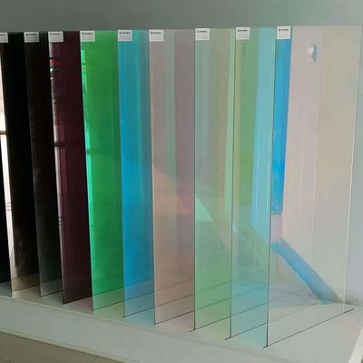 Thick Thin Blue Black Dichroic Glass Tiles