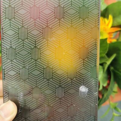 Frosted Obscure Acid Etched Laminated Glass Interior Exterior Decoration